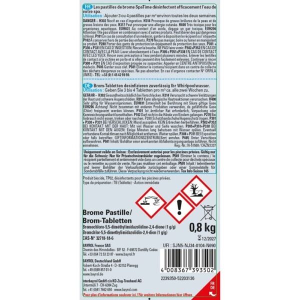 Brome tablettes 0,8 kg - SpaTime – Image 2