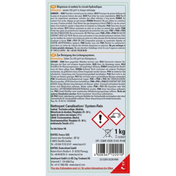 Nettoyant canalisation 1 kg granulés - SpaTime – Image 2